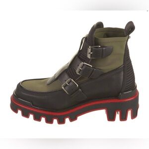 Christian Louboutin Dune buckle Men boots combat